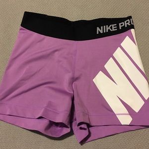 Lilac NikePro shorts